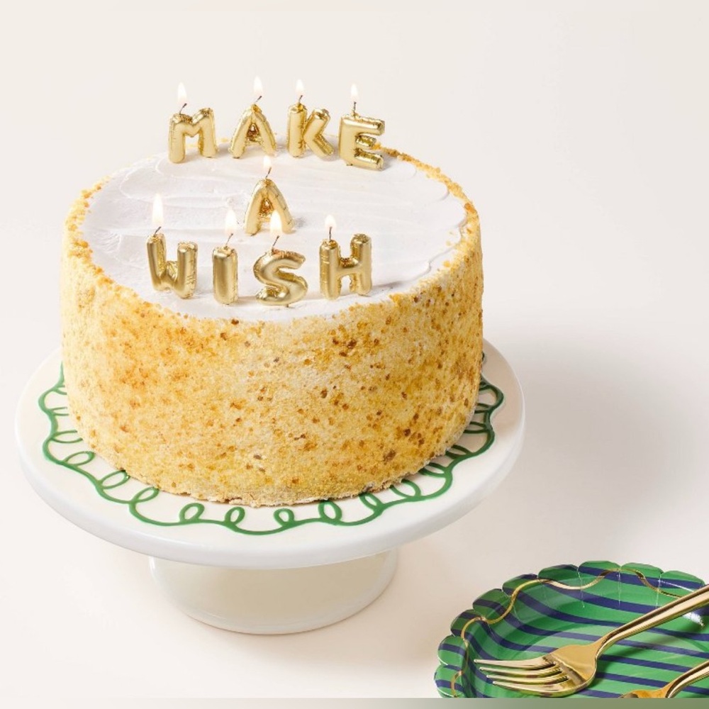 Kate Spade x Target ‘Make A Wish' Celebration Candles Gold color nib